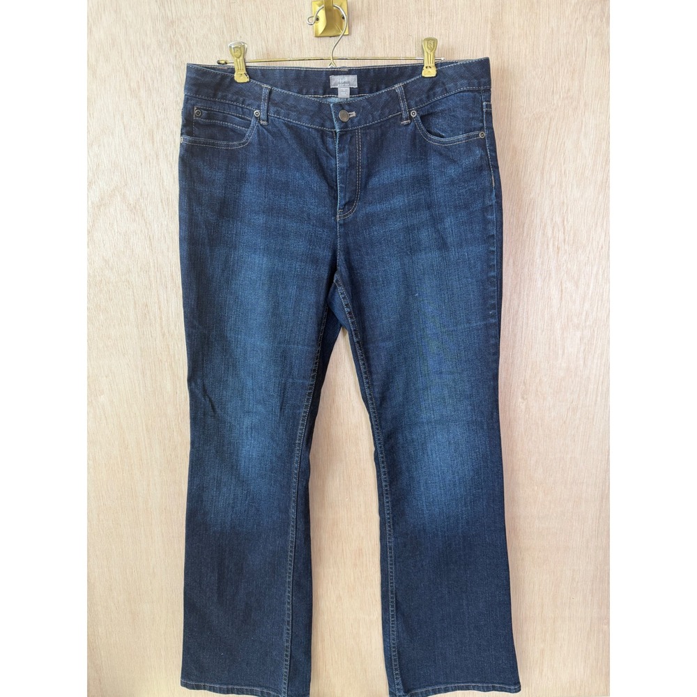 J. Jill Boot Cut Stretch Jeans Dark Wash Denim Size 12 Womens